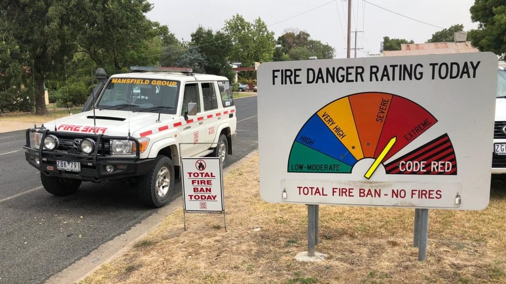 Victoria is experiencing extreme fire conditions as Australia's summer begins. Photo: Chris Alleway/Direct Relief