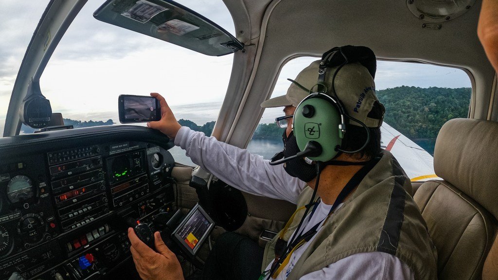 A PAC pilot mid-flight. (Photo courtesy of PAC)