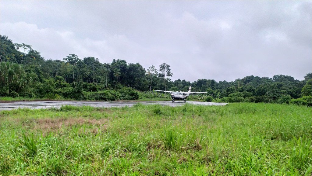 A PAC plane carrying Covid-19 supplies makes its landing. (Photo courtesy of PAC)
