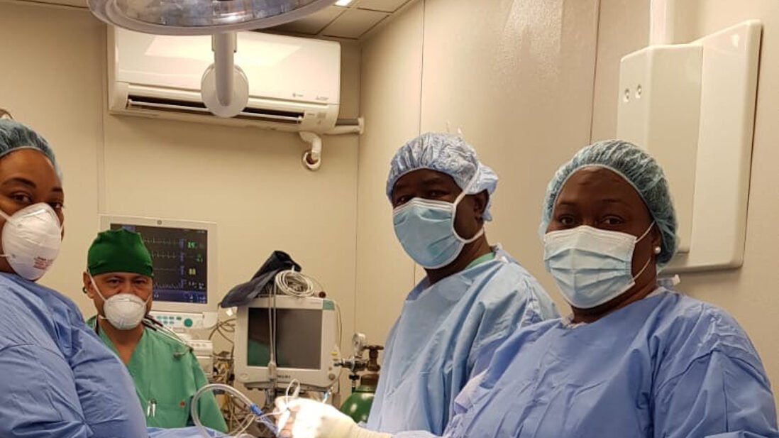 Modular OR atatched to Rand Memorial Hospital, October 2020.